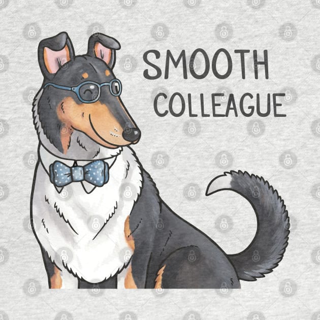 Smooth Colleague (Collie) by animalartbyjess